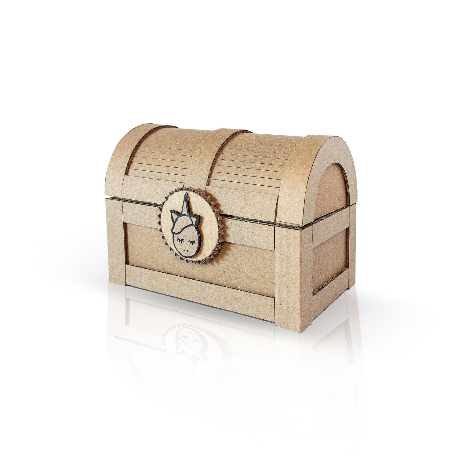 Treasure Chest from Cardboard Tutorial with Templates