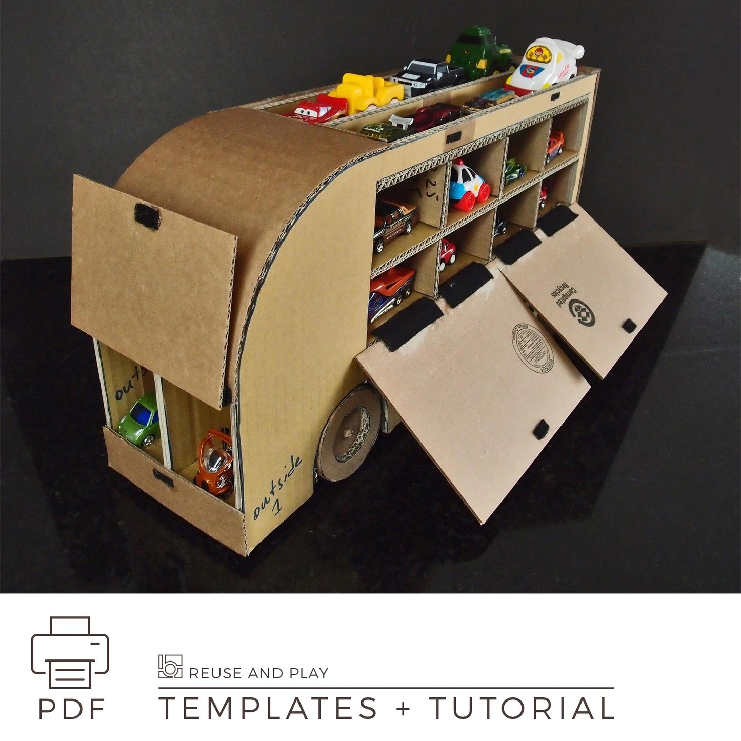 Toy Truck Car Carrier. TEMPLATE