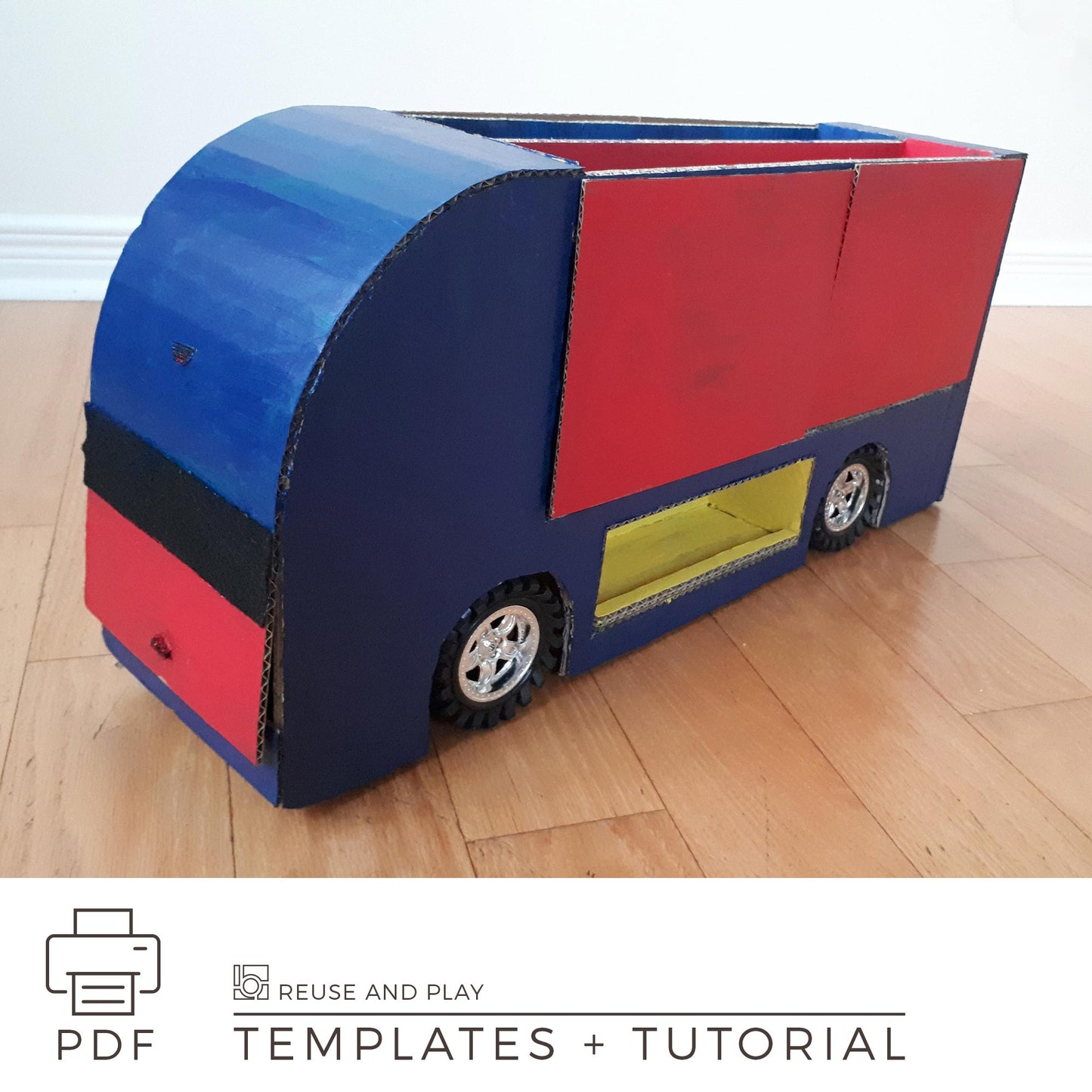 Toy Truck Car Carrier. TEMPLATE