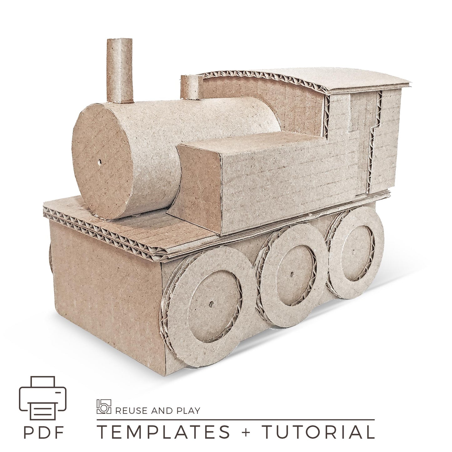 Steam Train Cardboard Toy TUTORIAL