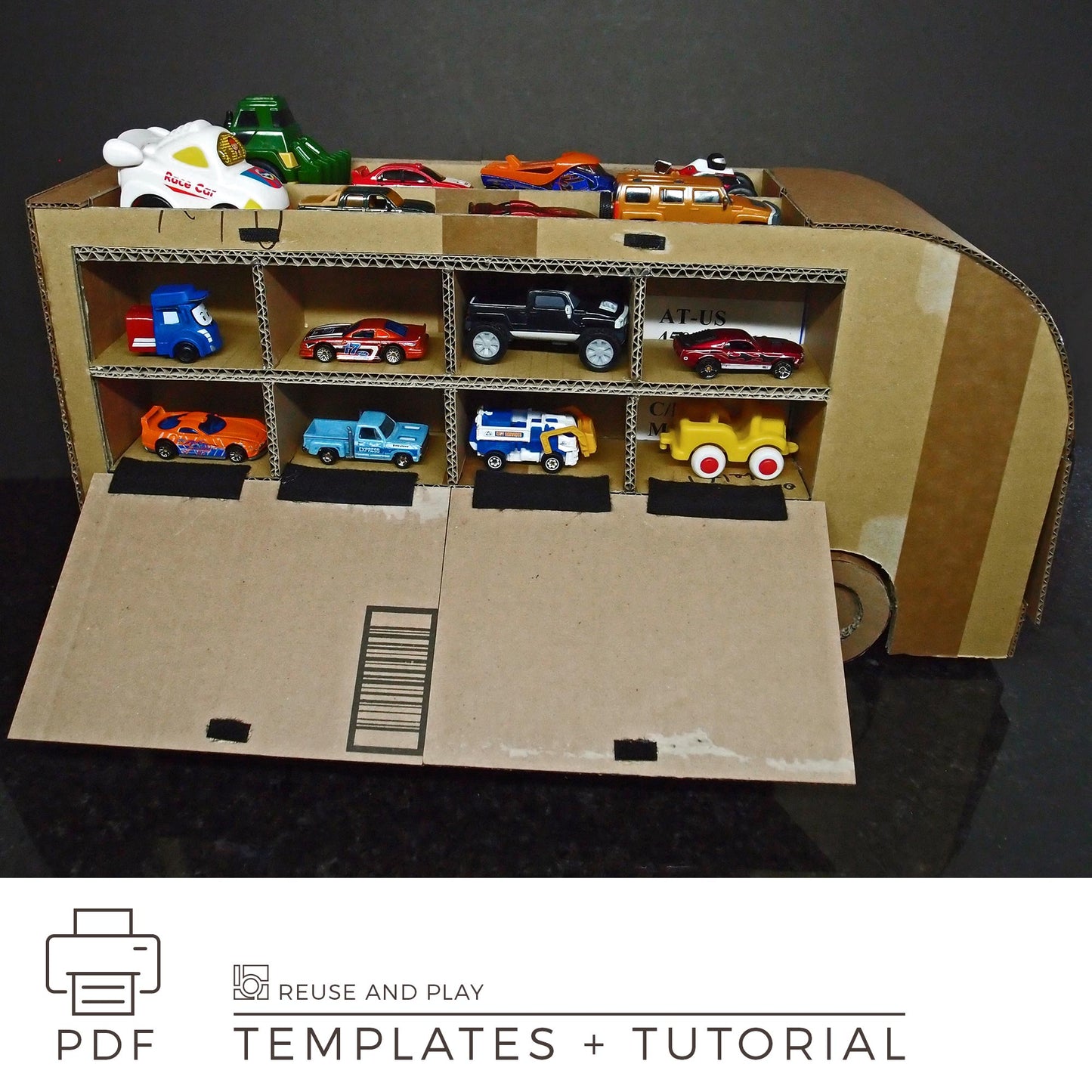 Toy Truck Car Carrier. TEMPLATE