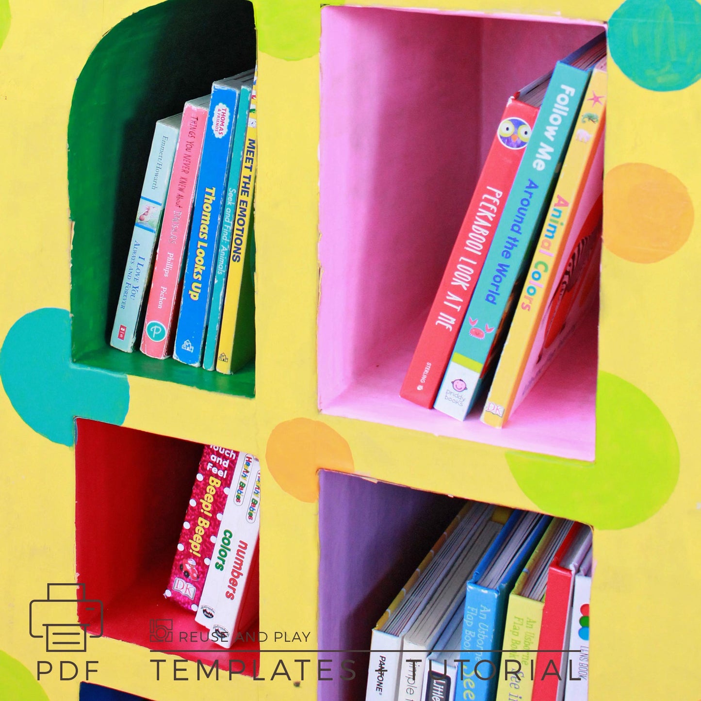 Kids Bookshelf "Giraffe". Templates