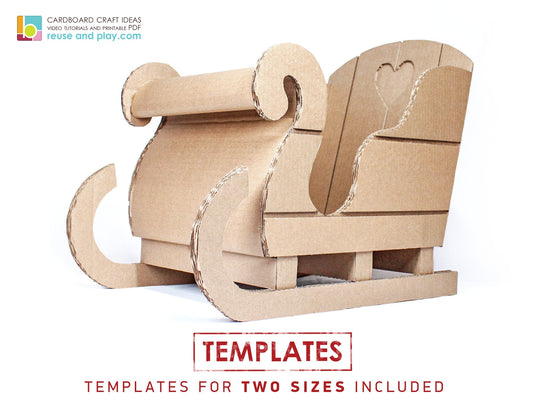 Christmas Sleigh Decor TEMPLATE